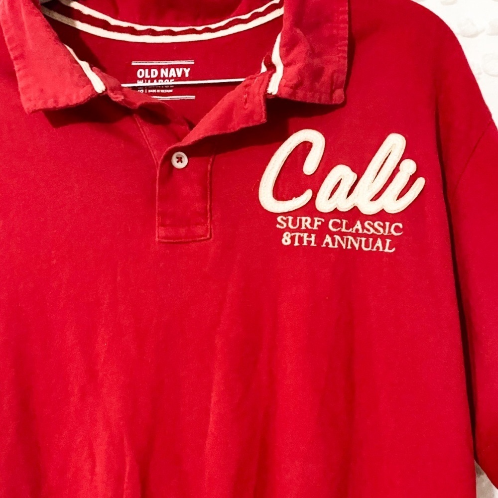 California surf classic embroidered polo shirt l - Picture 7 of 10